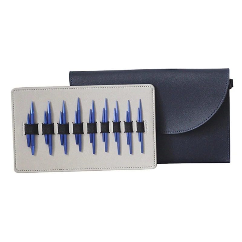 9 пар сменных круглых спиц диаметром 3 0-6 0 мм набор алюминиевых круговых с кожаным