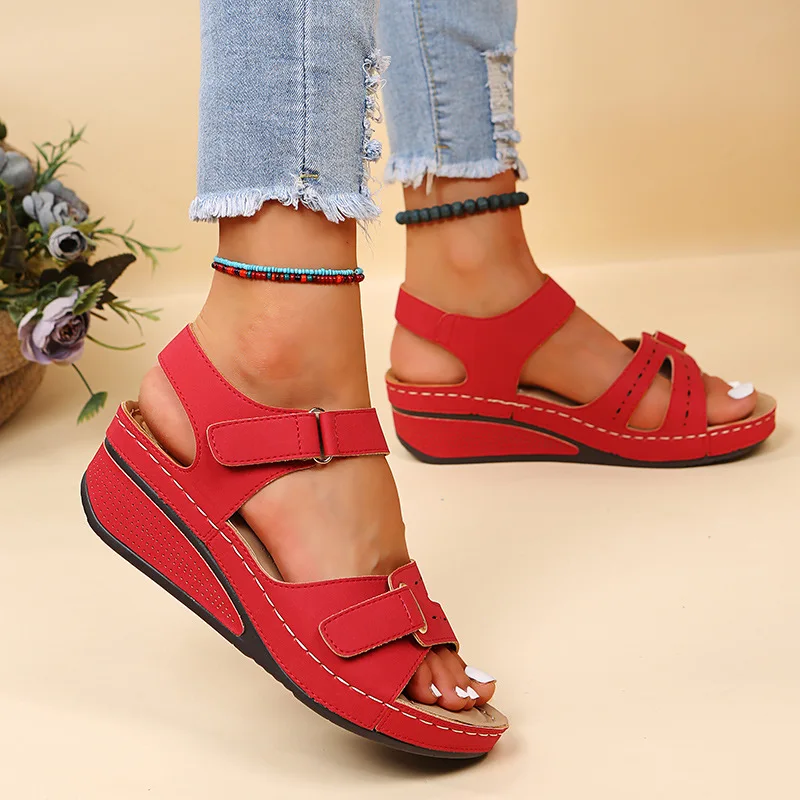 2022 Summer Women Sandals Shoes Open Toe Women's Shoes Non-Slip Women Shoe Lightweight Comfortable Breathable Plus Size Shoes