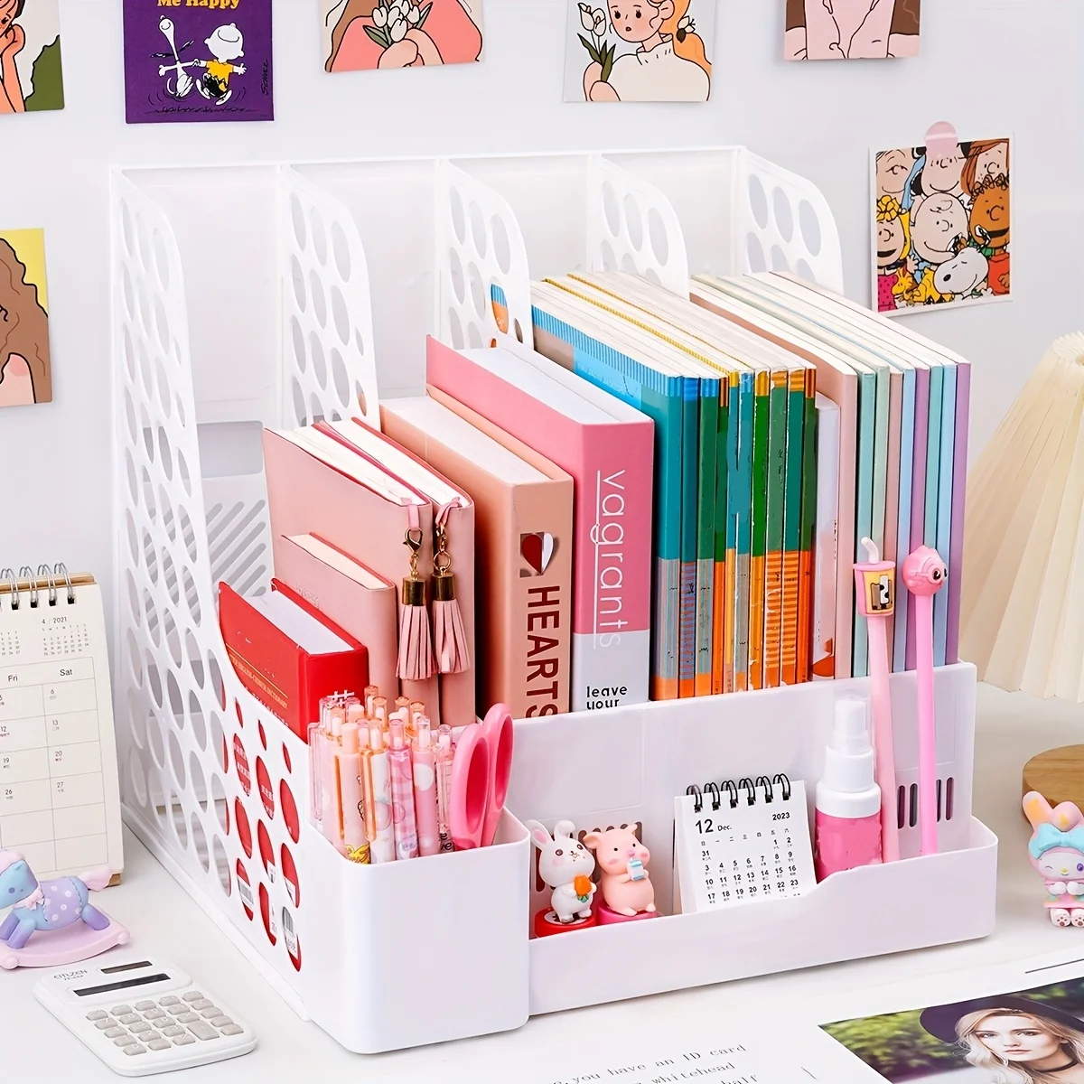 

Пластиковая четырехместная стойка для файлов