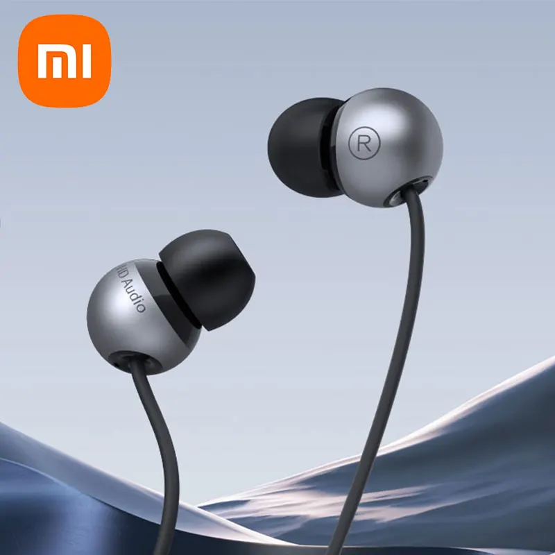 Проводные наушники Xiaomi с двойной сферической полостью микрофоном защитой от