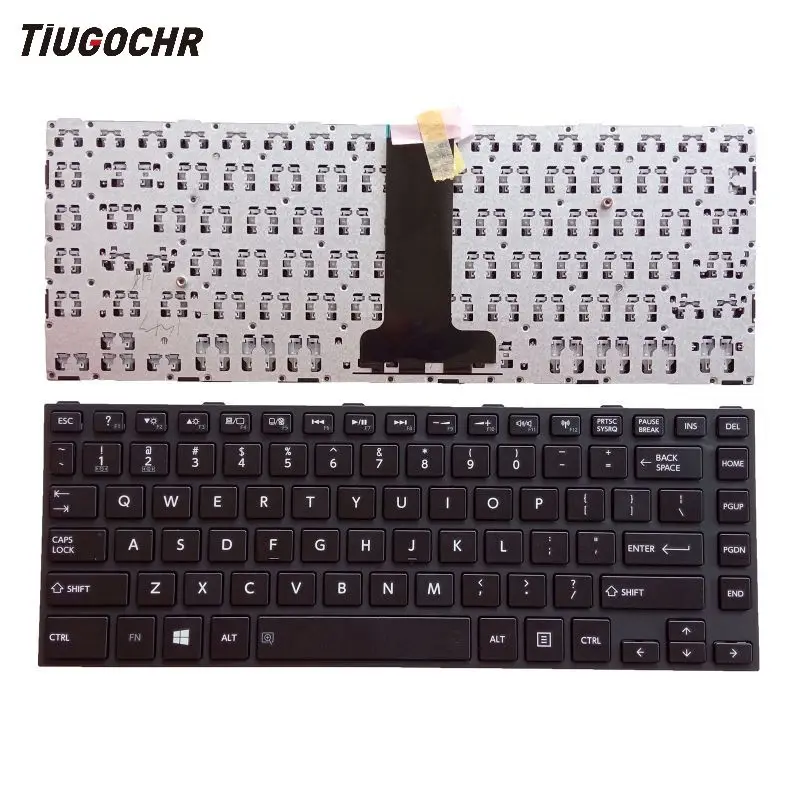 Новинка для Toshiba Satellite C40-B C40D-B C40T-B с черной клавиатурой с рамкой