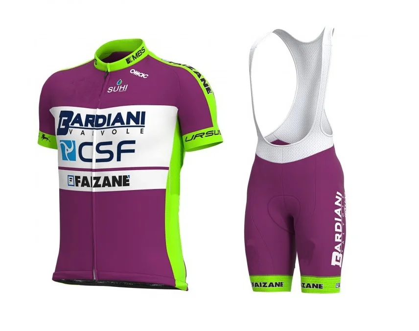 

2020 BARDIANI CSF FAIZANE TEAM Men's Cycling Jersey Short Sleeve Bicycle Clothing With Bib Shorts Ropa Ciclismo 20D GEL PAD