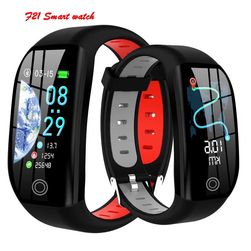 

F21 Smart Bracelet GPS Distance Fitness Activity Tracker IP68 Waterproof Blood Pressure Watch Sleep Monitor Smart Band Wristband