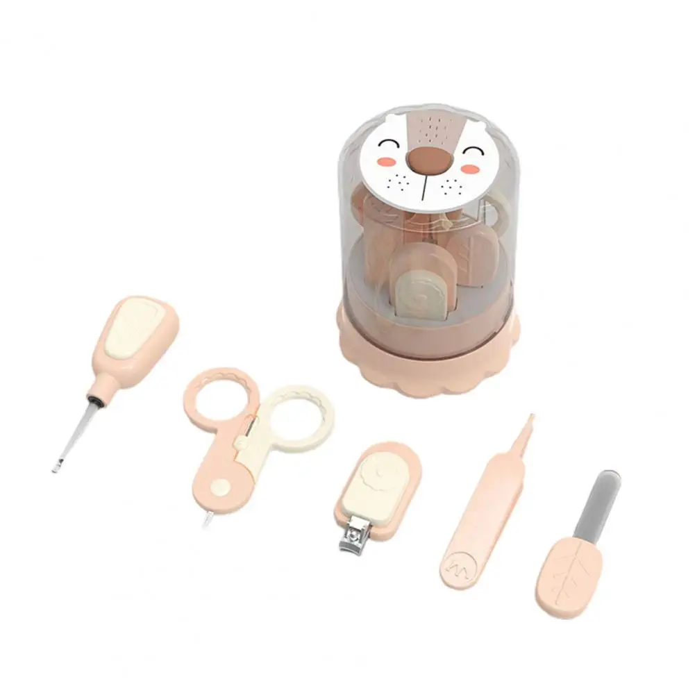 

Innovative Lock Portable LED Smooth Nail Scissor Kit Baby Nail Care Set Practical Comfortable Grip