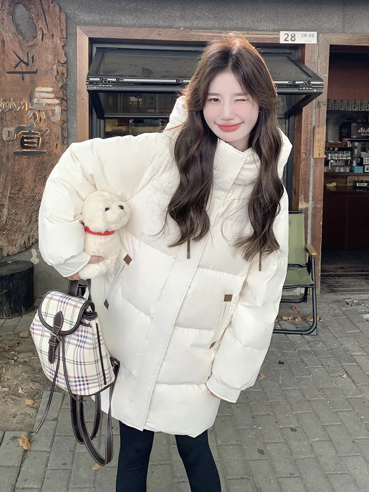 White Duck Down Down jacket Women Mid-Length Winter 2024 New Small High Sense This Year Popular Fried Street Outerwear