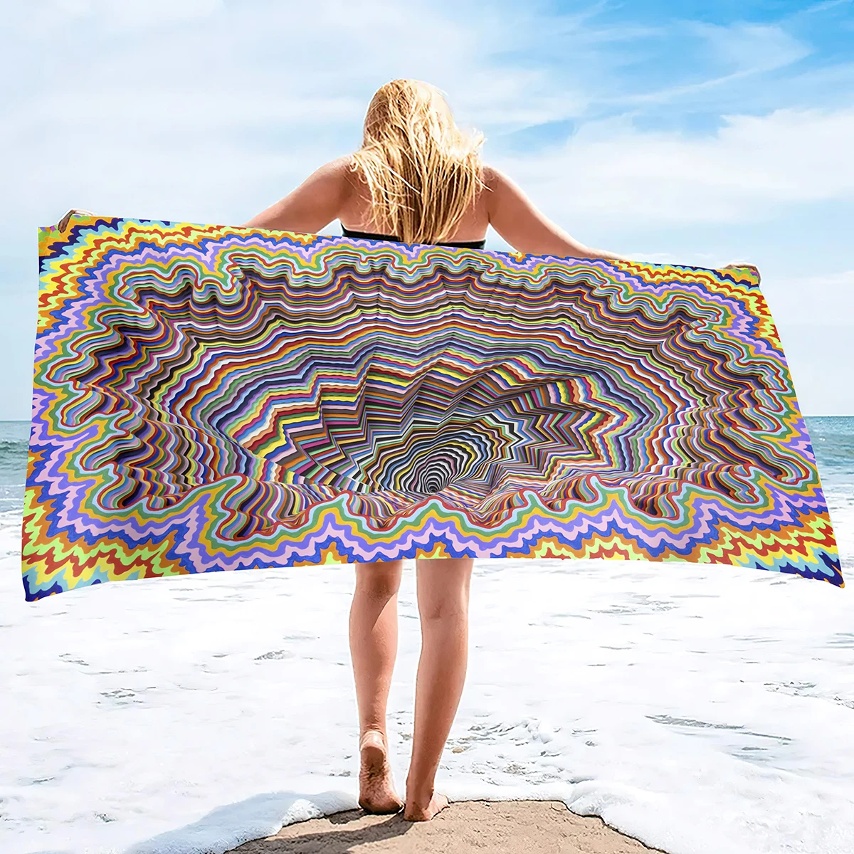 

Oversize Beach Towel Clearance Towels, Extra Large,Boho Mandala,Cool Travel Pool Towel,Absorbent Fast Dry Sand Free Swim Pool