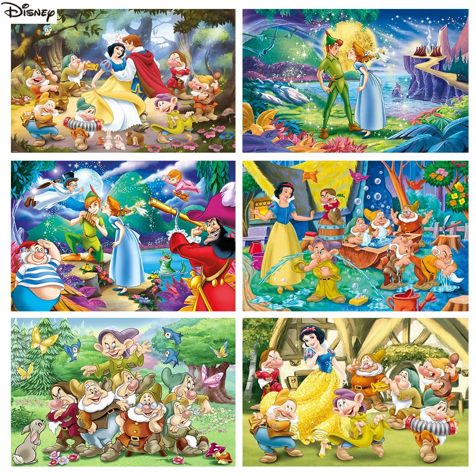 

DIY 5D Diamond Painting Peter Pan Disney Portrait Cross Stitch Kits Full Diamond Mosaic Rhinestone Pictures Home Decoration