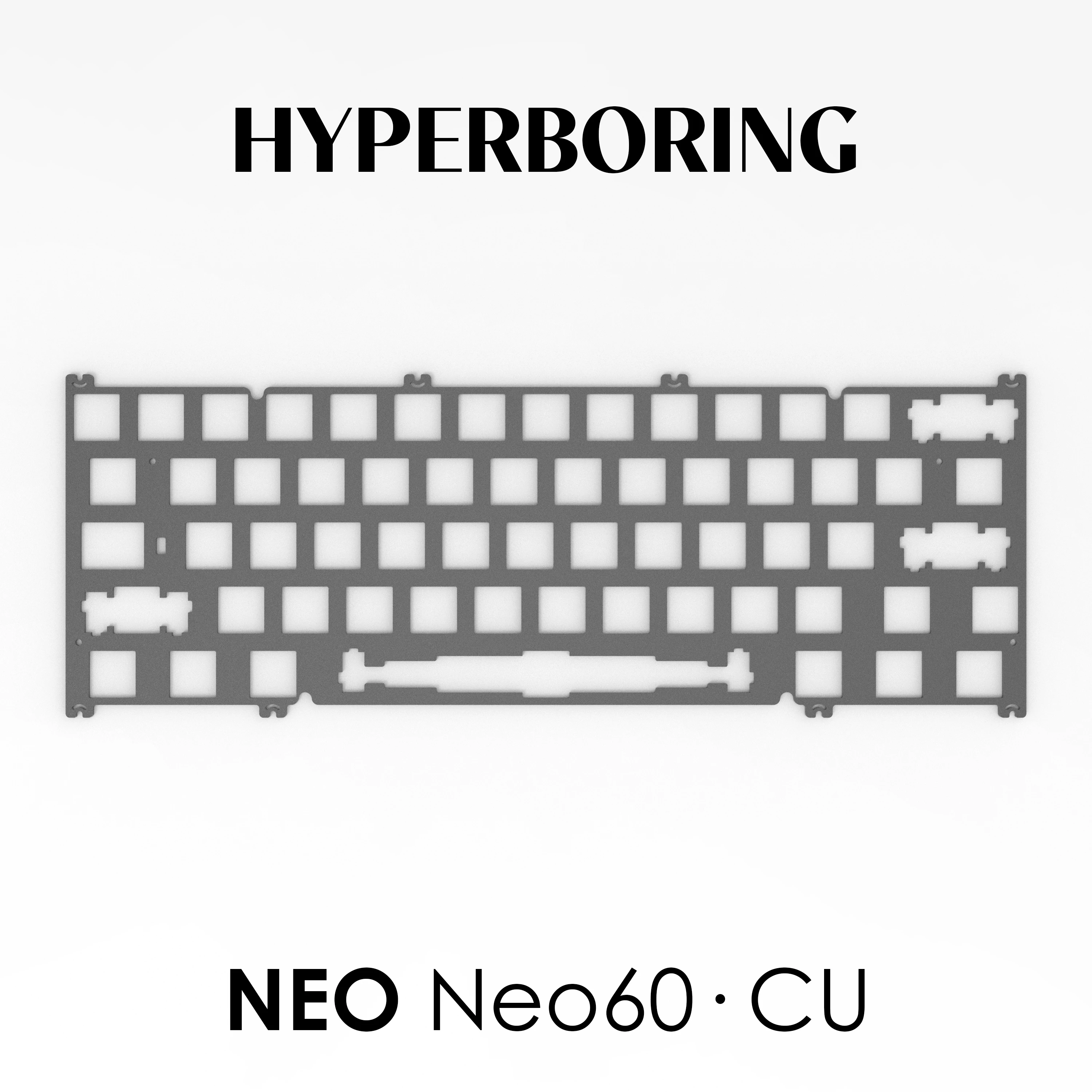 Механическая клавиатура Neo60 CU, пластины для ПК PP FR4 Алюминий CF (для крепления на печатной плате и крепления на пластине) (art.: 3920cc6bfbf2f) - 3920cc6bfbf2f