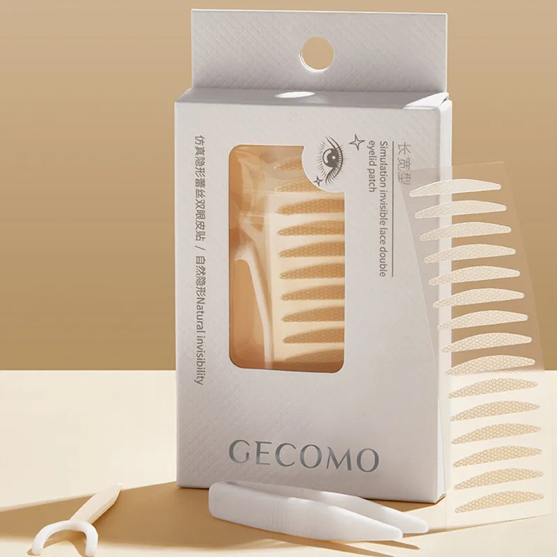 стр 450 sztuk podwójna taśma do powiek naklejka niewidoczna naturalna składana łatka na powieki samoprzylepne narzędzie makijażu oczu