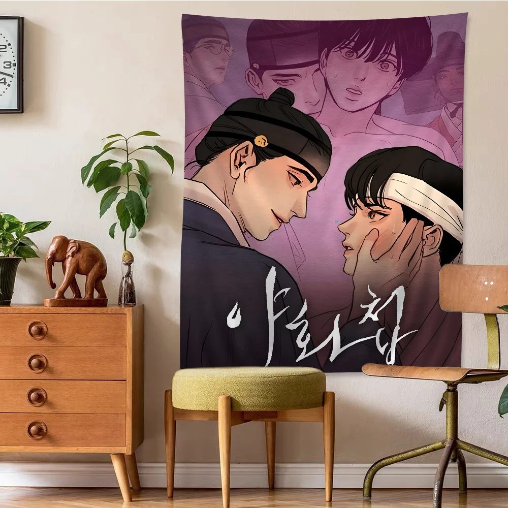 Большой настенный гобелен с принтом комиксов P-Painter Of The N-Night дешевый в стиле хиппи