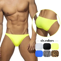 men sexy low rise leopard swimwear swim bikini briefs print pad swimsuits print board surf shorts bottom underwear trunks