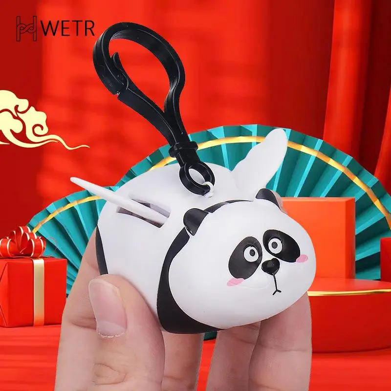 Панда, толстый тигр, пангху, больше цветов, крылья летают, студийные ювелирные изделия, тигр, стрейч, кулон, аниме-фигурка, кавайная модель