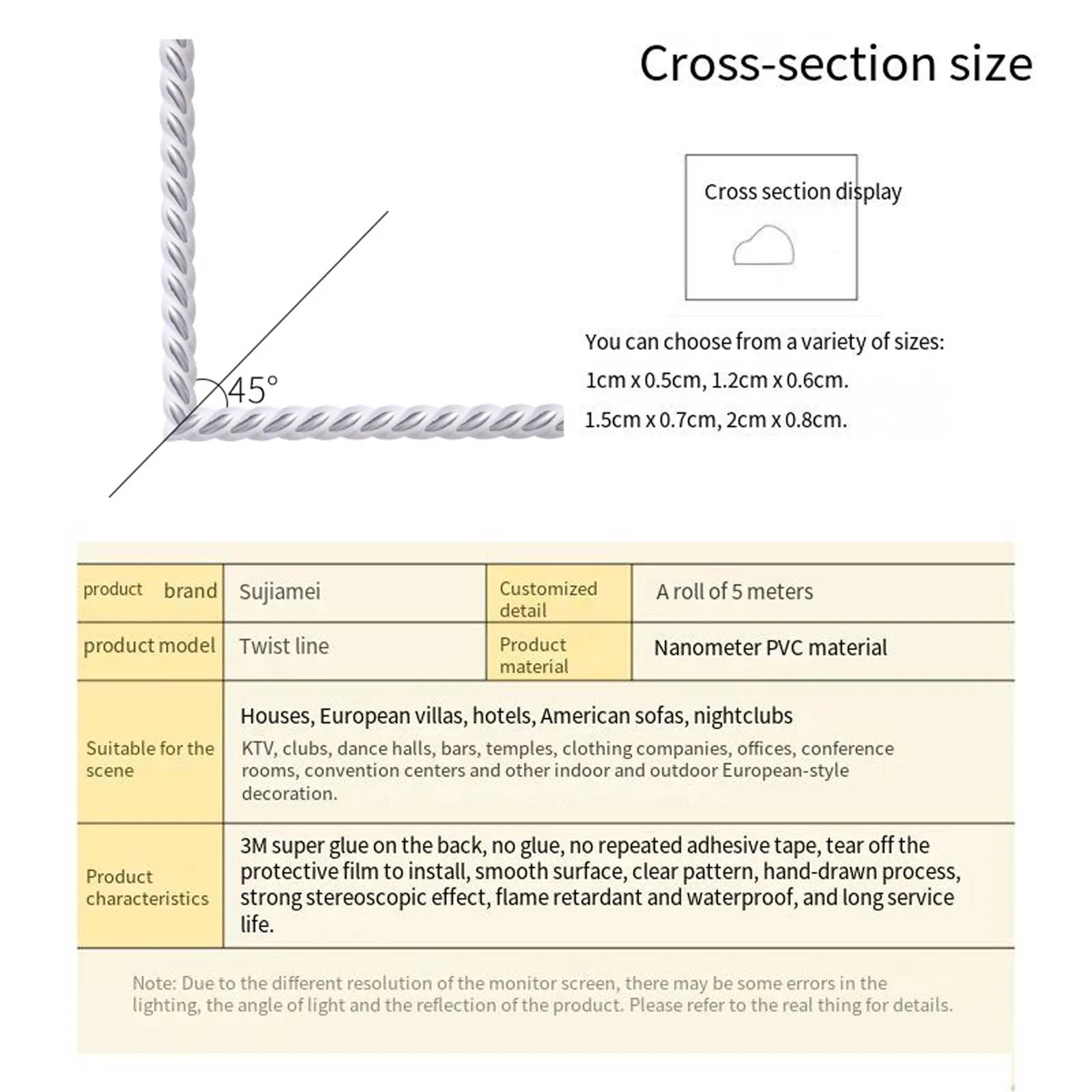 Самоклеящаяся ПВХ зеркальная отделка 5 м 3D лента Потолочная литьевая линия фон