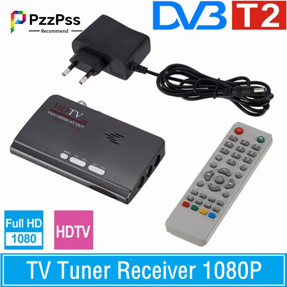 

DVB-T DVB-T2 TV Tuner Receiver T/T2 TV Box VGA AV CVBS 1080P HDMI-compatible Digital HD Satellite Receiver For LCD/CRT Monitors