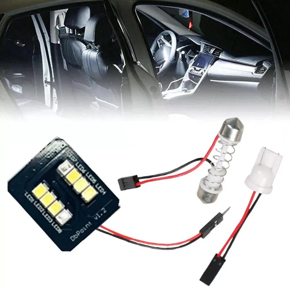Ome Light 2835 8smd Светодиодная панель может автомобильное чтение T10 База с адаптером