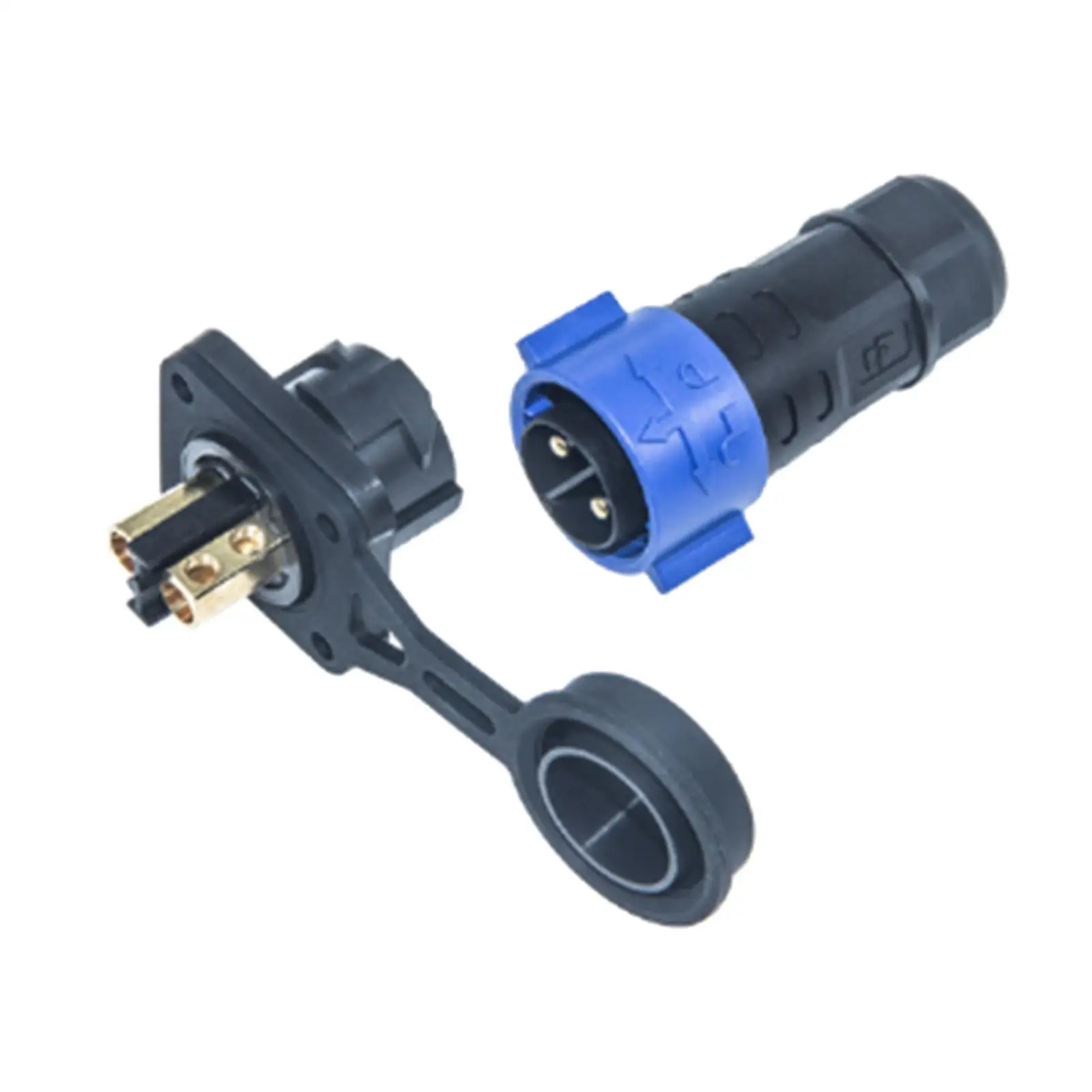 

Plug Receptacle Set Self Locking Structure Marine Boat IP67 Fishing Reel DC Powered Device