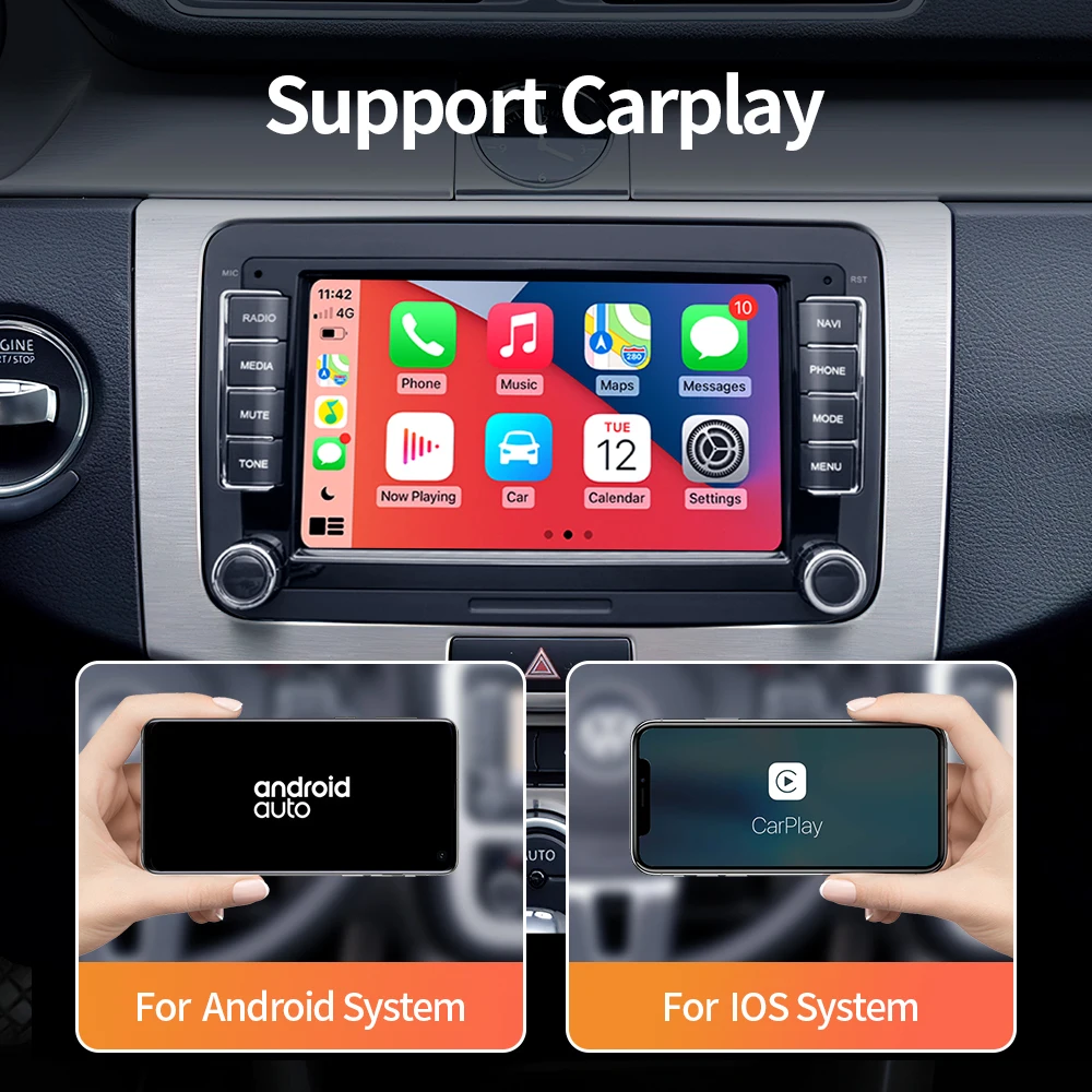 Автомобильный мультимедийный плеер SONICnavi 2 Din Android 10 радио GPS для