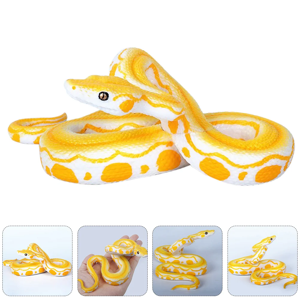 

Snake Model Trick: Artificial Snake Snake Snake Toys for Garden Props to Keep Birds Yellow