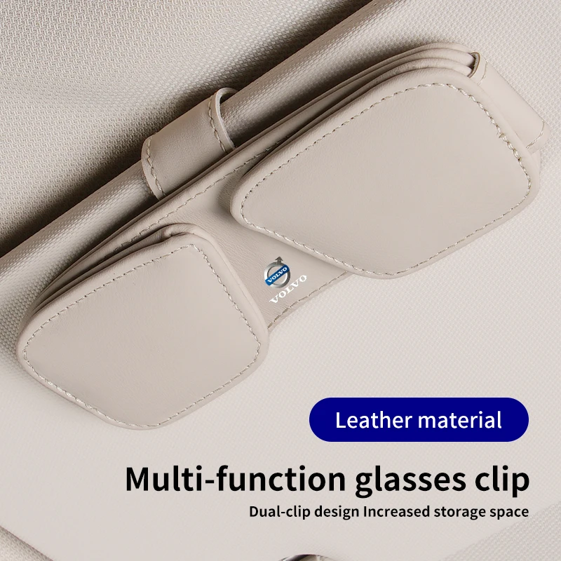 Автомобильный солнцезащитный козырек зажим для очков Volvo XC90 XC60 C30 T6 S60 C70 XC40 V40 XC70 V70