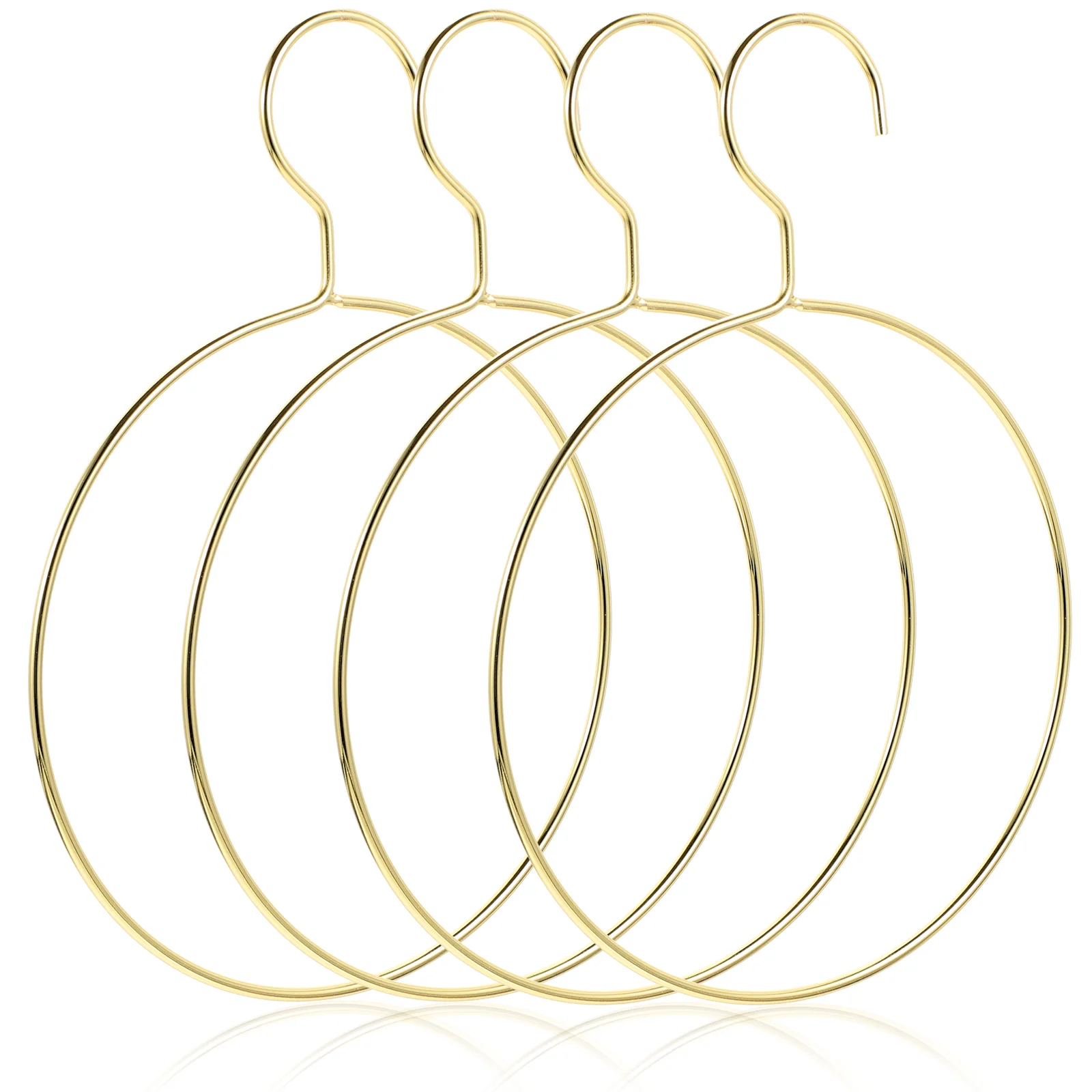 

4 Pcs Scarf Rack Tie Hangers Washcloth Holder Organizer Hanging Iron Closet Metal Towel Hooks