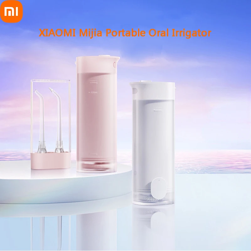 XIAOMI MIJIA Oral Dental Irrigator Portable Water Flosser Teeth Whitening USB Rechargeable 3 Modes IPX7 120ML for Teeth Cleaner
