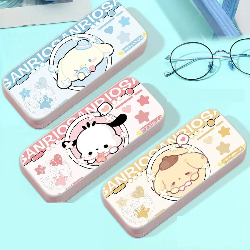 Sanrio Hellokitty мимелоди Коричный милый Футляр для очков мультяшный антиосенний