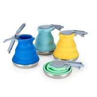 1500ml creative portable silicone kettle mini outdoor multifunctional folding coffee pot travel camping kettle