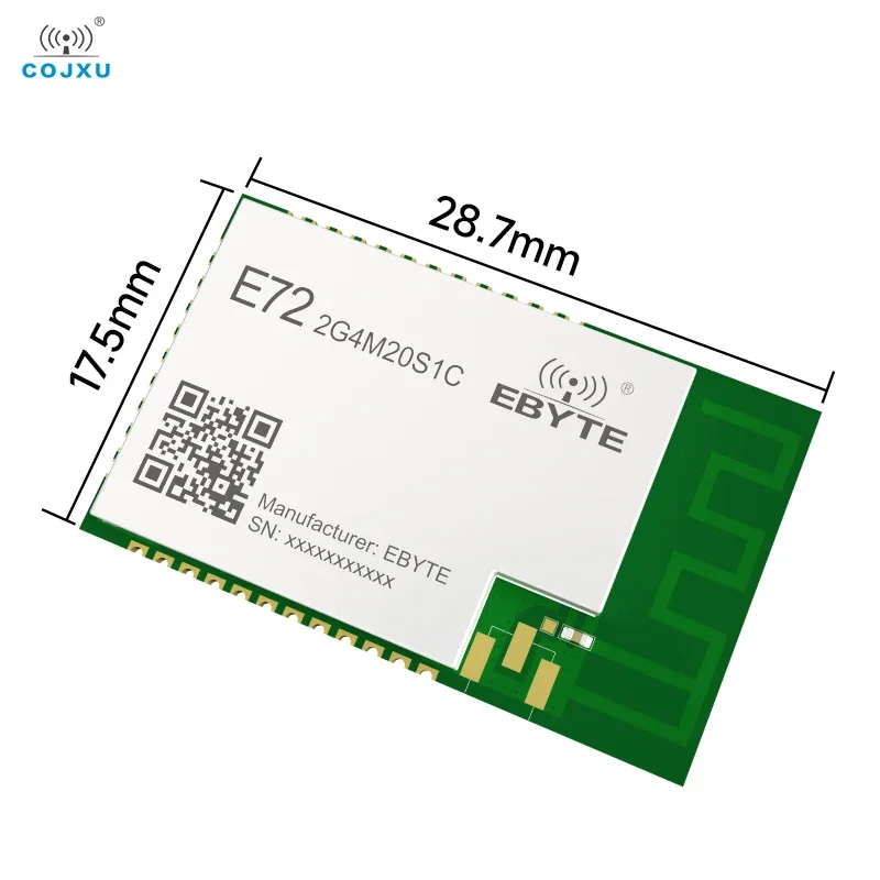 Фото Беспроводной модуль Zigbee 2,4 ГГц CDSENT E72-2G4M20S1C CC2674P10 Поддержка нескольких протоколов 20 дБм BLE SoC Модуль PCB Антенна Малый размер №3
