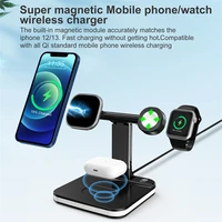 15w 3 in 1 fast wireless charger stand for iphone 13 12 pro max mini for apple watch 7 6 se foldable charging for airpods pro 3