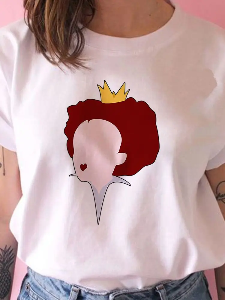 

Female The Red Queen T Shirt Women Alice In Wonderland Disney Exquisite Hot Selling T-Shirt High Quality Trendy Aesthetic Tshirt