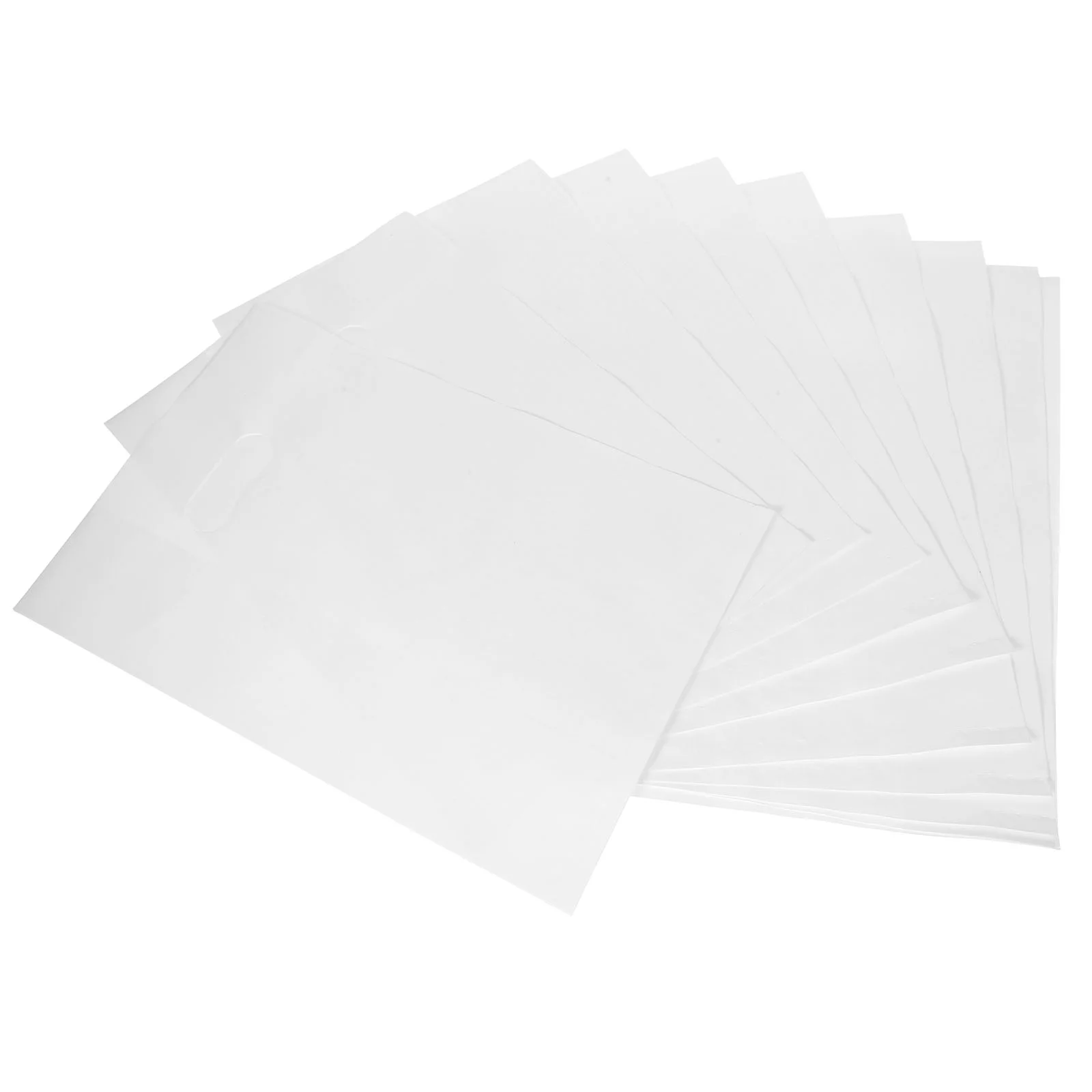 

50 Pcs Tote Bag Plastic Favor Bags Party Favors Retail Store Dessert Packing White Bakery