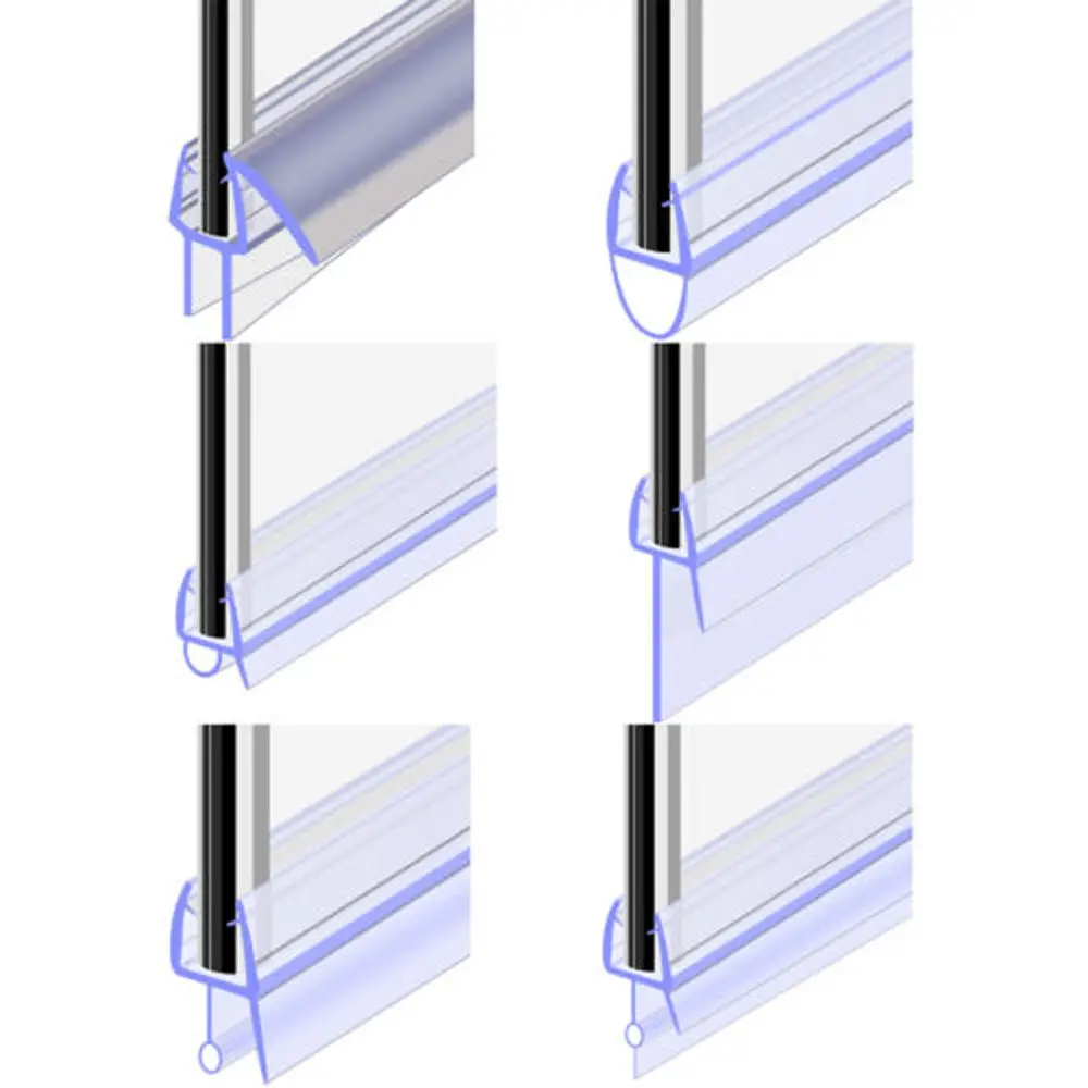 

1 м 6-12 мм F U h-образная стеклянная искусственная силиконовая резина, стеклянная уплотнительная полоса, дверная уплотнительная полоса для экрана ванной