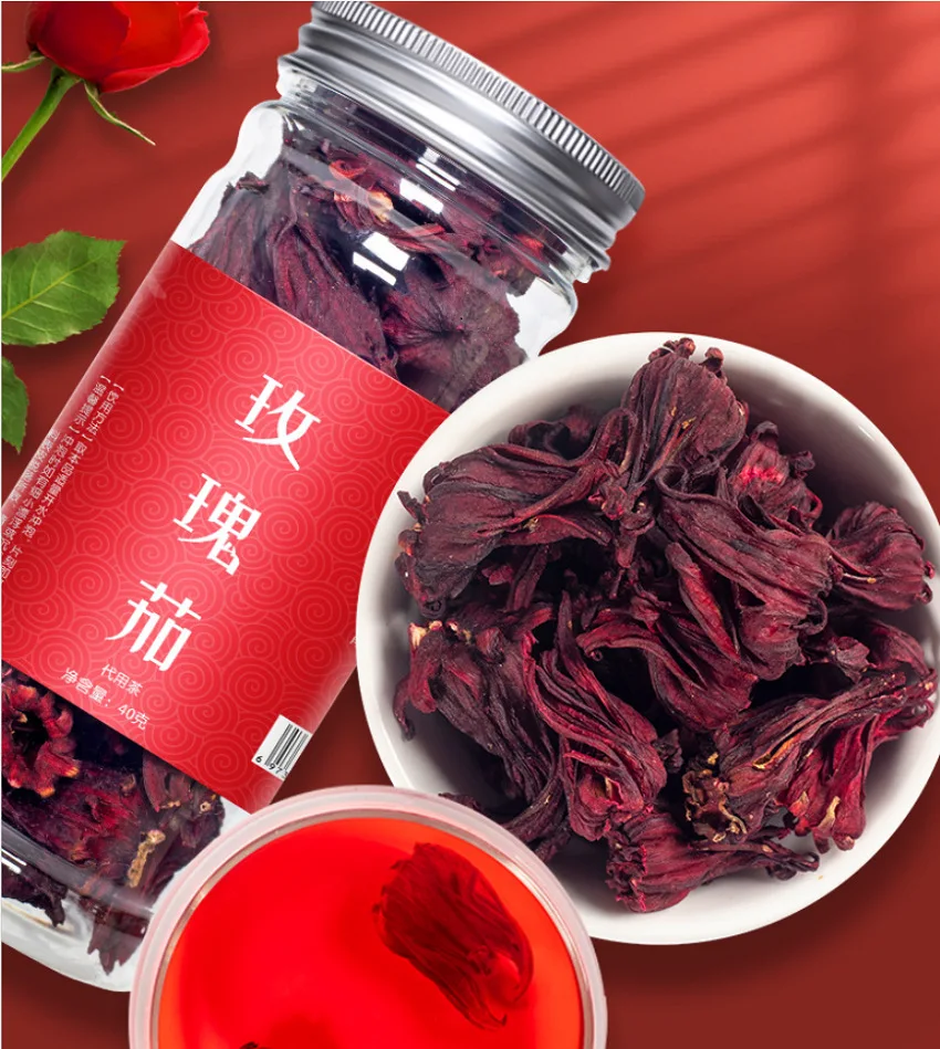 

Rose Eggplant Luoshen Flower 40g Canned Flower and Grass Health Care Combination Gift Substitute Tea No teapot