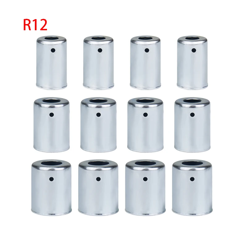 

12 шт./лот, #6 #8 #10 a/c Сталь обжимной наконечник для Стандартный барьер шланг #6 #8 #10