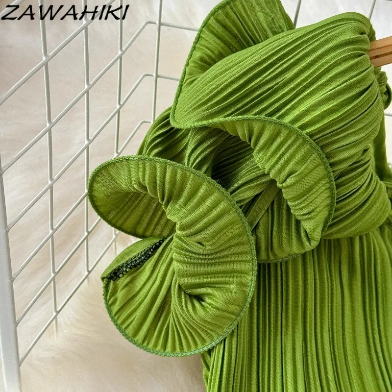 Женское элегантное платье женская одежда с V-образным вырезом и коротким рукавом