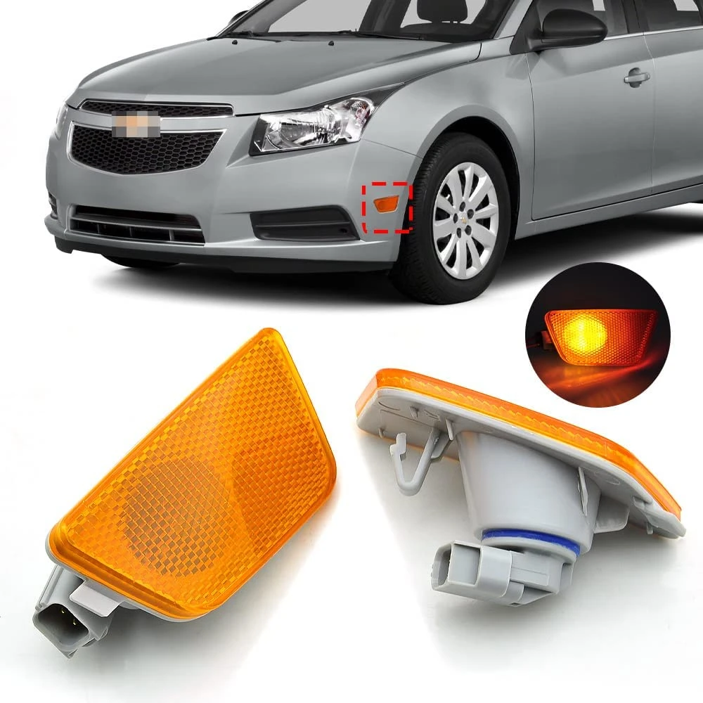 

Front Side Marker Reflector Right + Left DRIVER Turn Signal Light Replacement for CHEVY CRUZE 2011 - 2015 Car Styling