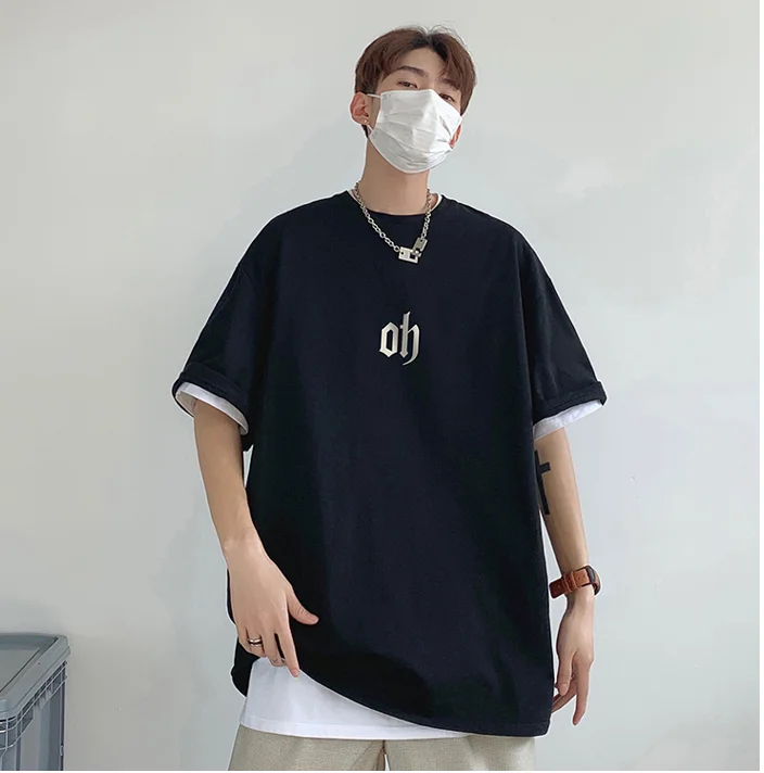 

W1219 Cotton short-sleeved t-shirt men's summer thin new half-sleeved clothes t-shirt top