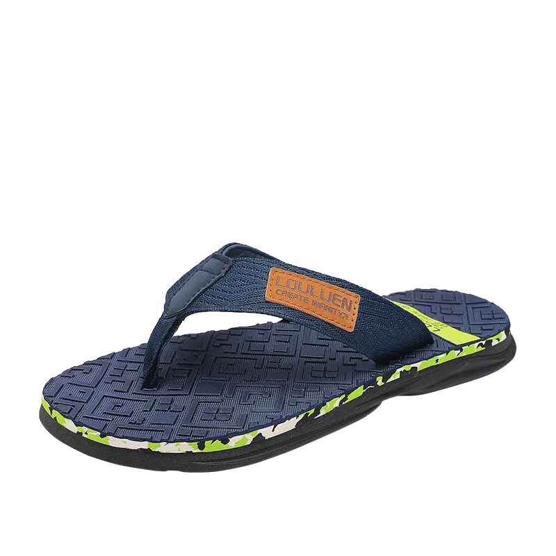 

Мужские Пляжные шлепанцы, брендовые, повседневные уличные тапочки, лето