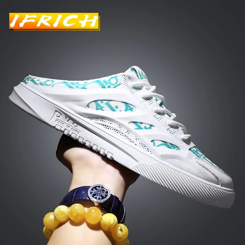 

2022 New Arrival Youth Casual Shoes For Men Breathable Half slippers Man Popular Casual Shoes Mens Brand Walking Shoes Men