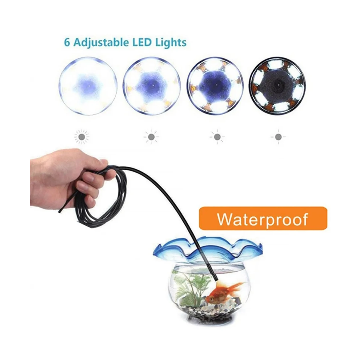 USB-эндоскоп с кабелем 3 5 м и гибким 7 мм