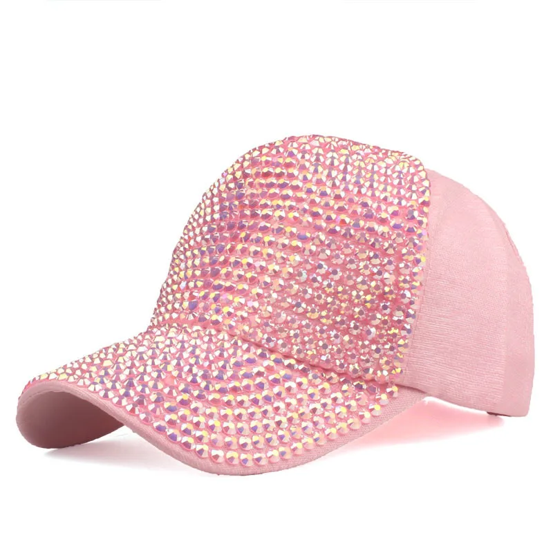 

Summer Ladies Baseball Cap Korean Wild Spring and Autumn Rhinestone Caps Fashion Personality Street Highlights Hip-hop Hats