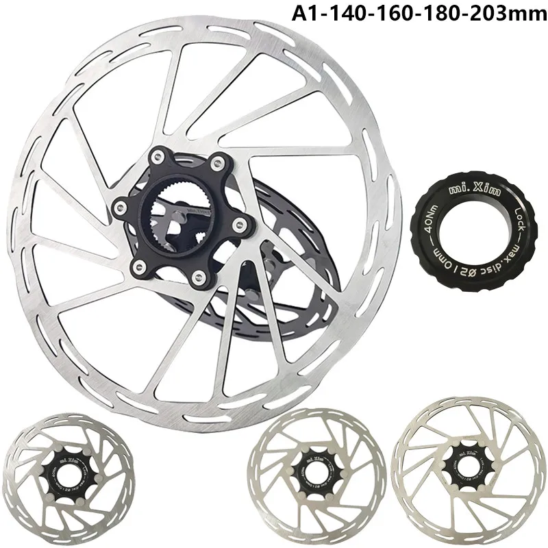 

2022 New Mountain Road Bike Heat Dissipation Cooling Hollow Pads Disk Centerlock 140/160/180/203mm Disc Brake Rotor Center Lock