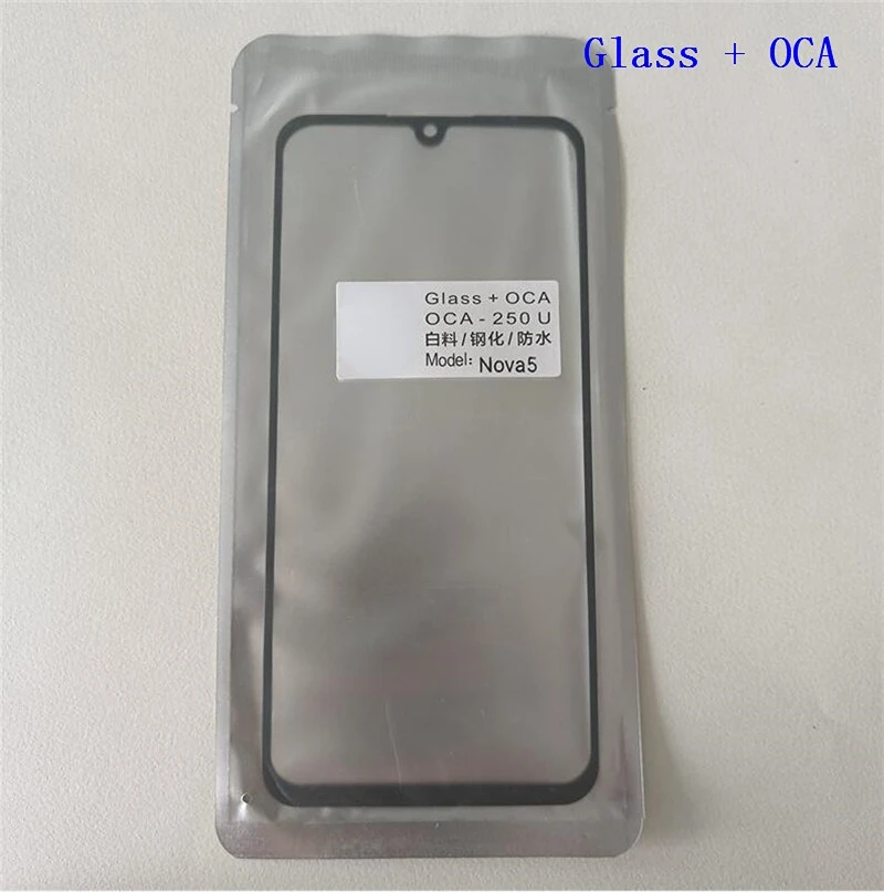 

Outer Screen For Huawei Nova Plus 2 2S 3 3i 4 4e 5 Pro 5Z 5T Touch Panel LCD Display Front Glass Repair Replace Parts + OCA