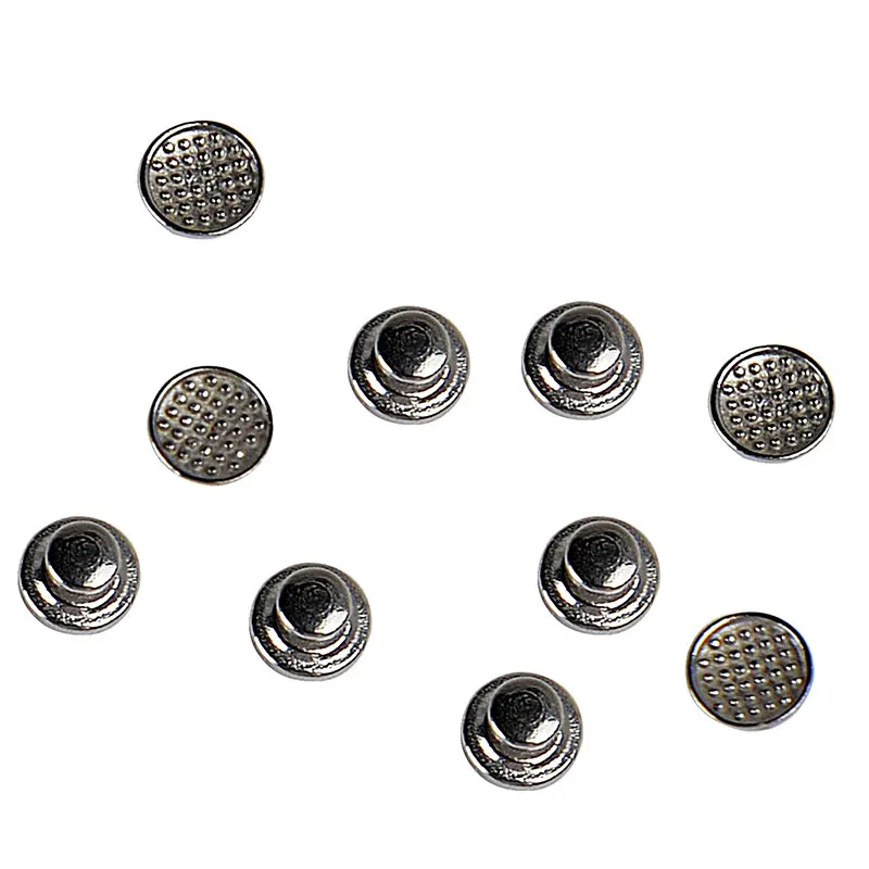 AZDENT Dental Orthodontic Lingual Button Bottom Bondable Metal 10pcs/Pack Tongue Side Buckle