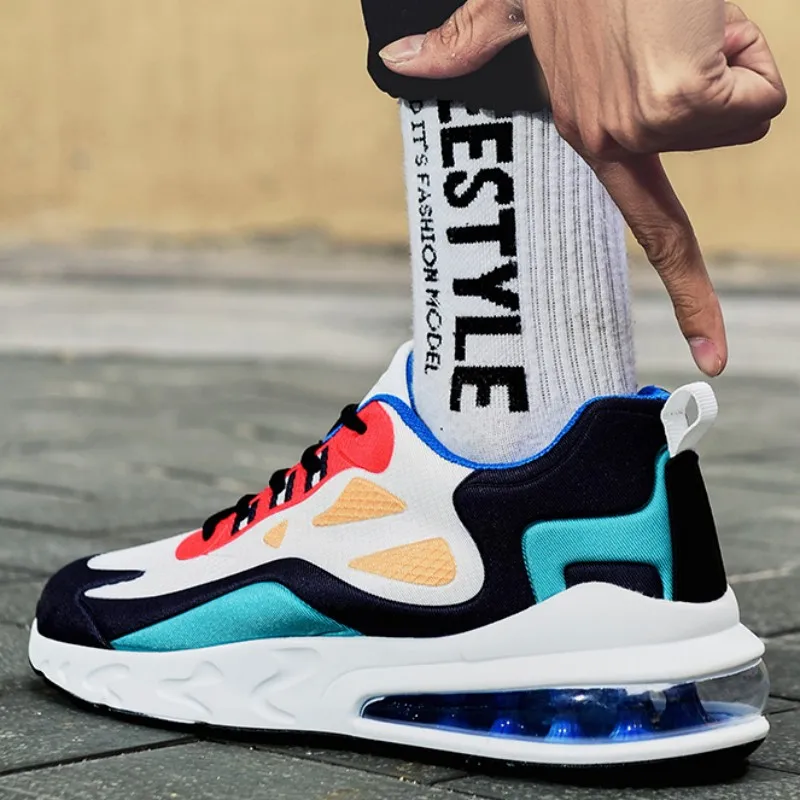

Mens Shoes Air Cushion Cushioning Running Shoes Sports Men Casual Shoes Tenis Masculino Mixed Color Fashion Sneakers Men Trainer
