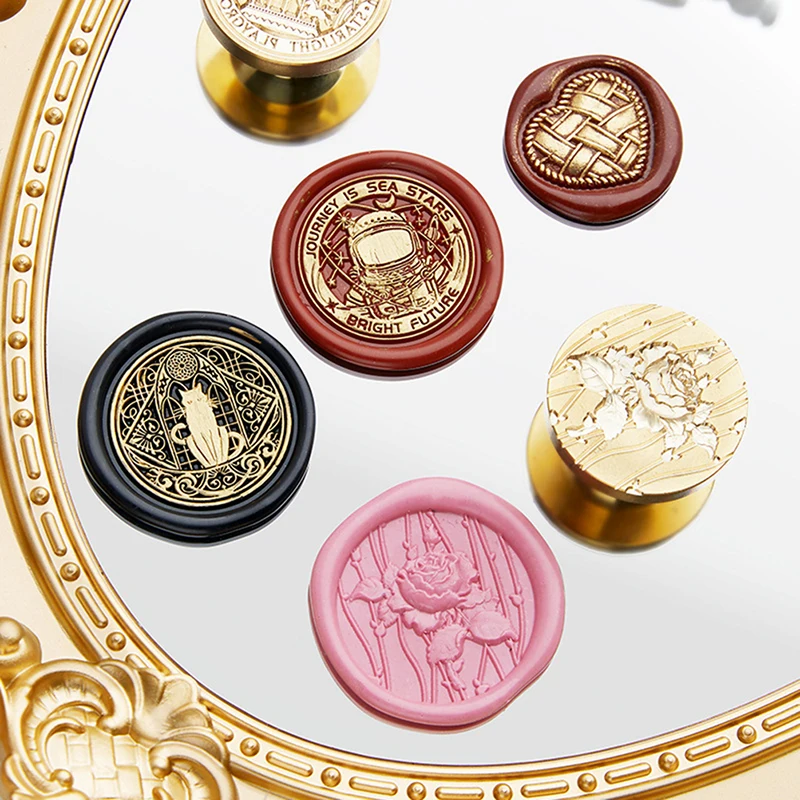 

Special-shaped embossed flame lacquer seal stamp DIY Sealing Wax Stamp Head