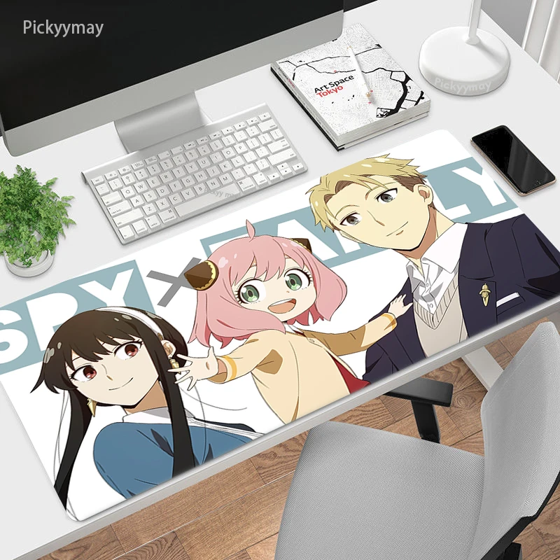 

XXL Anime Spy X Family Mousepad Large Gaming Desk Pads Kawaii Mouse Pad HD Print Rugs Computer Gamer Locking Edge Mouse Mats