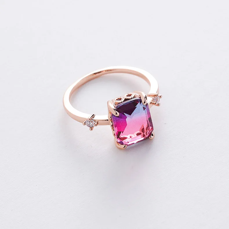 

Luxury Fashion New 2022 Ring Micro Setting Crystal Zircon Ring Jewelry for Women Girl Jewelry Gift