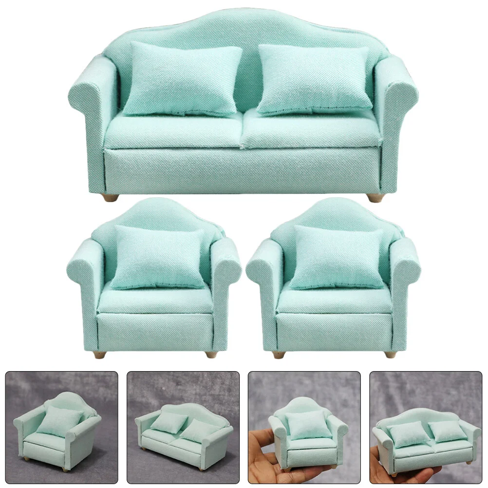 

Couch Mini House Supply Sofa Small Photo Prop Adorable Tiny Miniature Furniture Model
