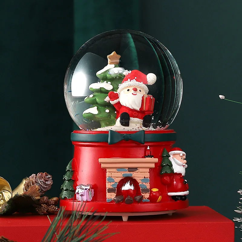 

Christmas Nightlight Crystal Ball Octave Box Christmas Decorative Ball Music Water Ball Christmas Tree Decoration Holiday Gift
